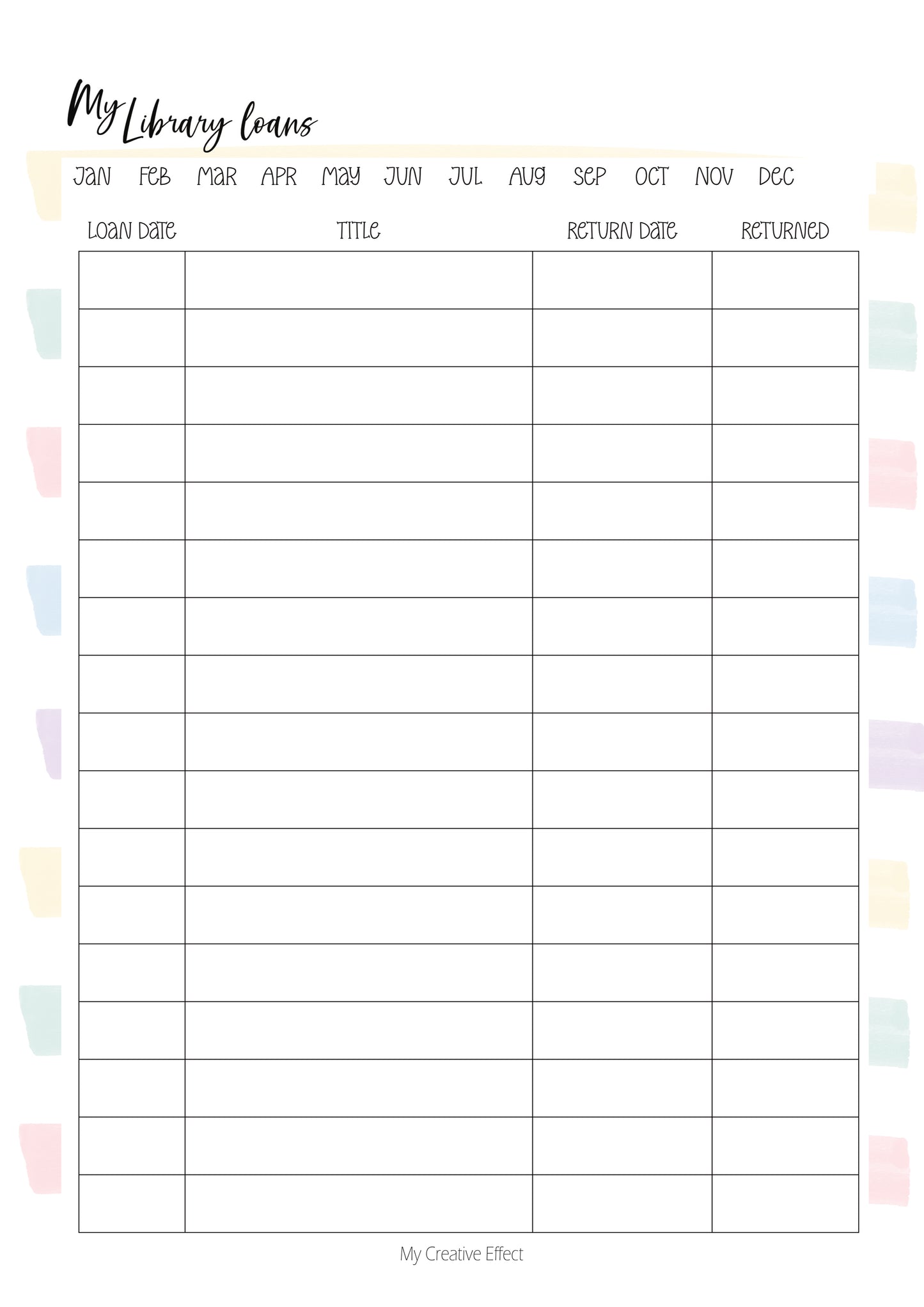 My Library Loans Tracker
