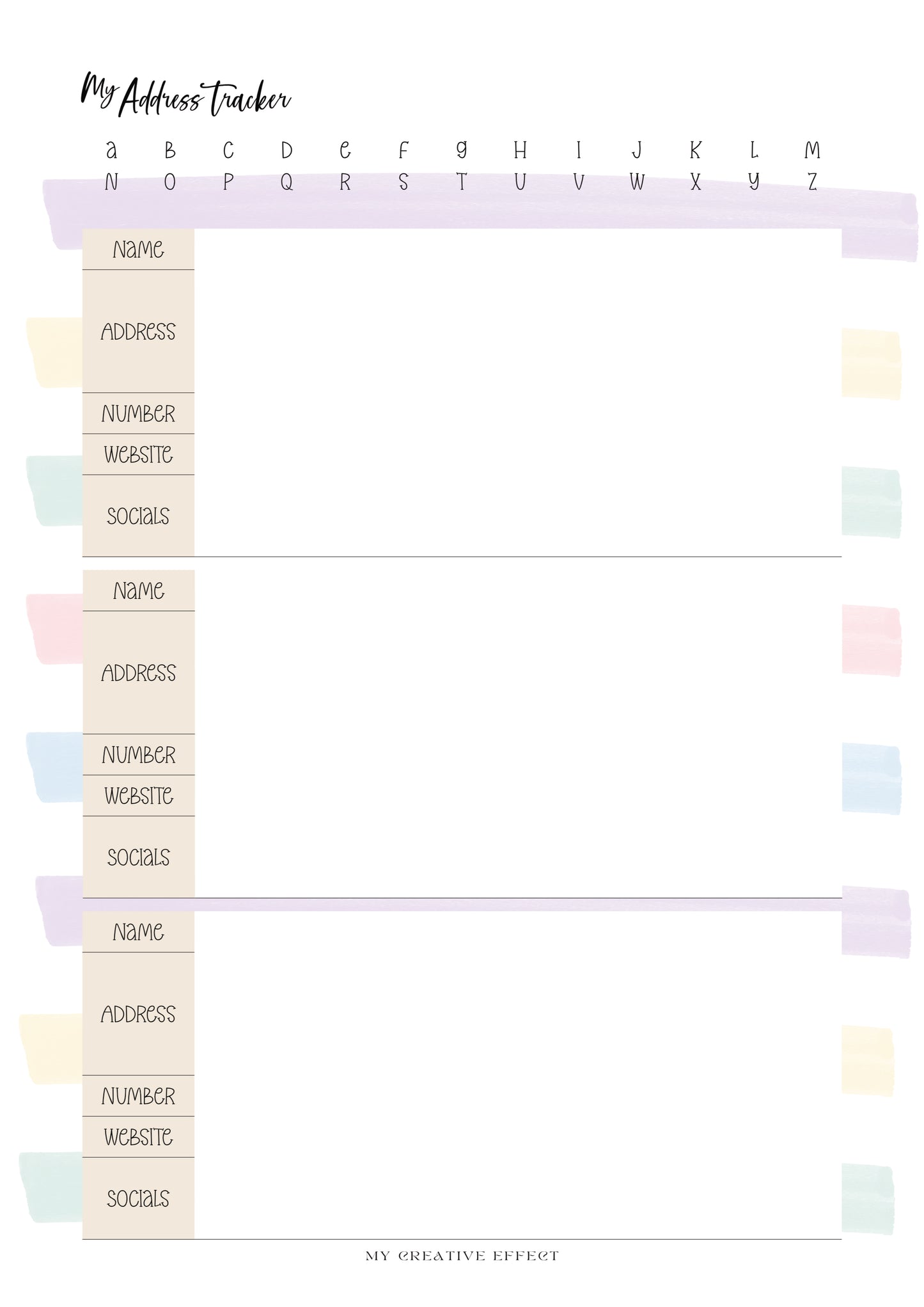 My Address Tracker