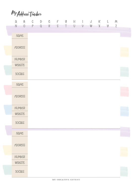 My Address Tracker