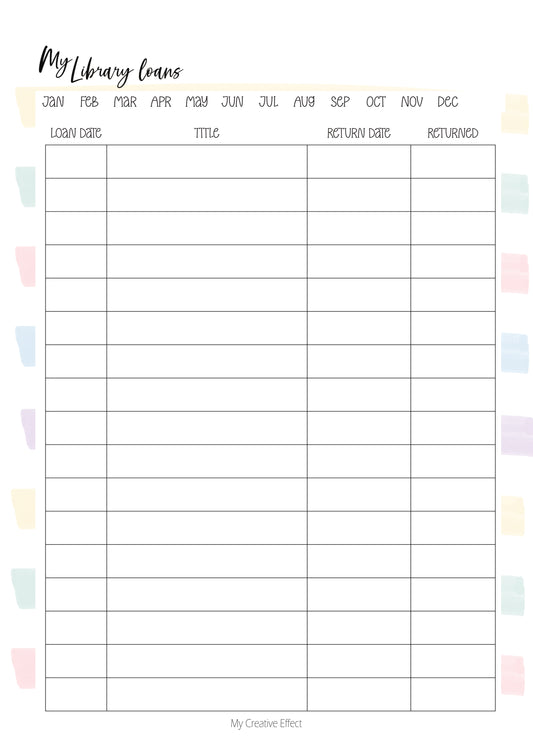 My Library Loans Tracker