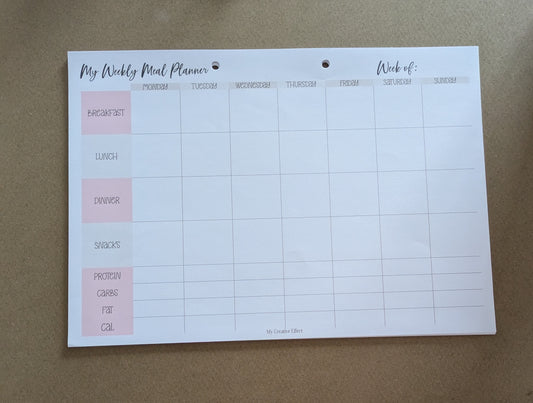 My Weekly Meal Planner